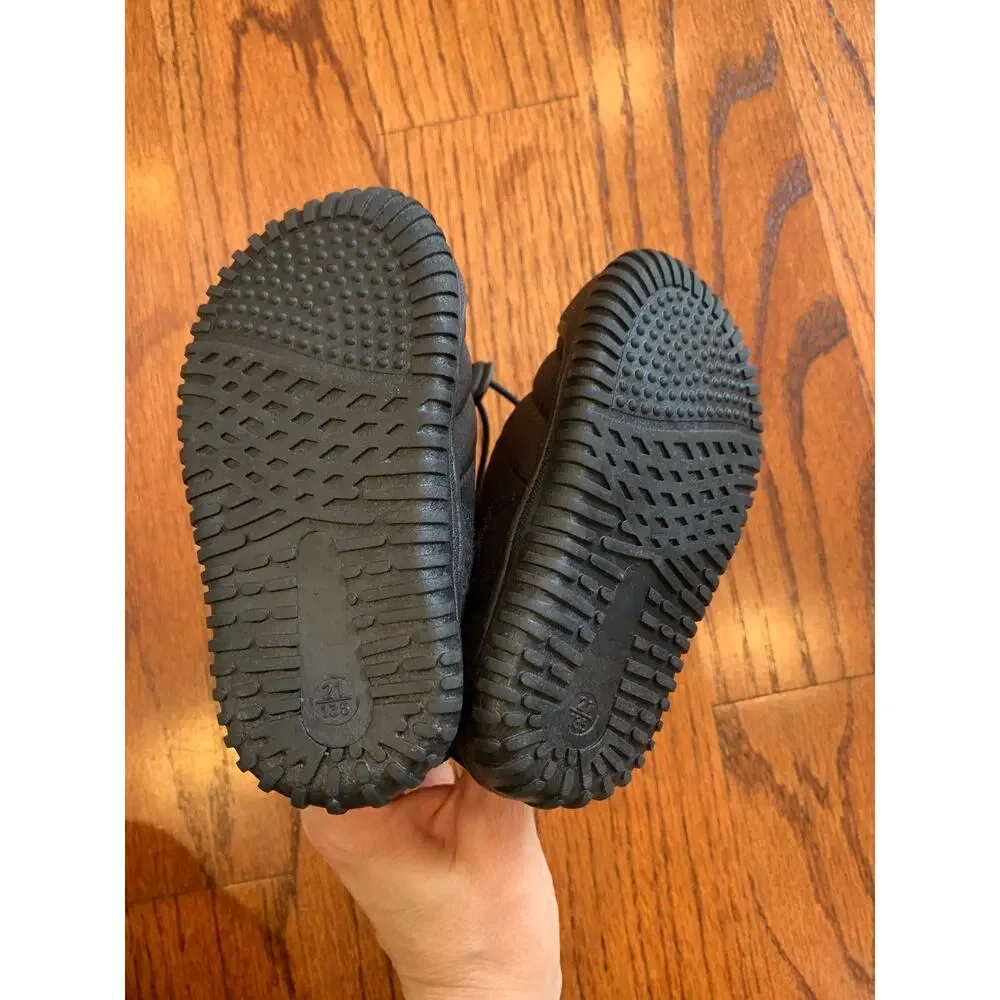 BMCiTYBM Toddler Winter Snow Boots Faux Fur Lined | Black | US 5.5 / 21/135